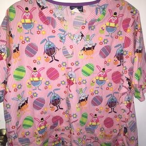 Bunny Rabbit Scrub Top!
